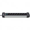 BN-1391000018 Stekkerdoos Premium-Alu-Line 8-voudig 3.00 m Aluminium/Zwart - Geaard