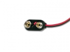 BS-IR BATTERIJCLIP VOOR 1 x 9V-CEL ("I"-TYPE) (ABS)