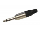 CA028B PROFESSIONELE MANNELIJKE 6.35mm STEREO JACK - ZWART