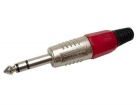 CA028R PROFESSIONELE MANNELIJKE 6.35mm STEREO JACK - ROOD