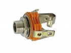 CA042 VROUWELIJKE 6.35mm STEREO JACK  - OPEN CIRCUIT - CHASSISMONTAGE