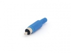 CA047BL MANNELIJKE RCA PLUG - BLAUW