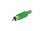 CA047G MANNELIJKE RCA PLUG - GROEN