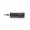 CABW22935AT Stereo-Audioadapter | 3,5 mm Male | 6,35 mm Female | Verguld | Recht | ABS | Antraciet | 1 Stuks | Window Box