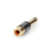 CABW23935BKG Mono-Audioadapter | 6,35 mm Male | RCA Female | Verguld | Recht | Metaal | Metaal | 1 Stuks | Doos