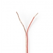 CAGW0750TR1000 Speaker-Kabel | 2x 0.75 mm² | CCA | 100.0 m | Rond | PVC | Transparant | Folieverpakking