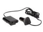 CARSUSB24 AUTOLADER MET 2  USB-POORTEN + 2 USB POORTEN VOOR ACHTERBANK PASSAGIERS (5 V - 4 x 2.4 A - 9.6 A - 48 W max.)