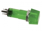 CCAF220VBL SQUARE 11.5x11.5mm PANEL CONTROL LAMP 220V GREEN