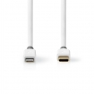 CCBW39650WT10 Lightning Kabel | USB 2.0 | Apple Lightning 8-Pins | USB-C™ Male | 480 Mbps | Verguld | 1.00 m | Rond | PVC | Wit | Doos