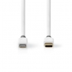 CCBW39650WT20 Lightning Kabel | USB 2.0 | Apple Lightning 8-Pins | USB-C™ Male | 480 Mbps | Verguld | 2.00 m | Rond | PVC | Wit | Window Box