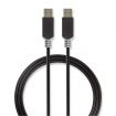 CCBW61000AT20 USB-Kabel | USB 3.2 Gen 1 | USB-A Male | USB-A Male | 5 Gbps | Verguld | 2.00 m | Rond | PVC | Antraciet | Doos