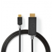 CCBW64655AT20 USB-C™ Adapter | USB 3.2 Gen 1 | USB-C™ Male | HDMI™ Connector | 4K@60Hz | 2.00 m | Rond | Verguld | PVC | Antraciet | Doos