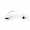 CCBW65950WT015 USB-C™ Adapter | USB 3.1 | USB-C™ Male | 3,5 mm Female | 0.15 m | Rond | Vernikkeld | PVC | Wit | Doos