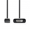 CCGB37250BK02 DisplayPort-Adapter | DisplayPort Male | DVI-D 24+1-Pins Female | 1080p | Vernikkeld | Recht | 0.20 m | PVC | ABS | Zwart | Doos