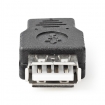 CCGB60901BK USB Micro-B Adapter | USB 2.0 | USB Micro-B Male | USB-A Female | 480 Mbps | Vernikkeld | PVC | Zwart | Blister