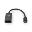 CCGB64353BK02 USB-C™ Adapter | USB 3.2 Gen 1 | USB-C™ Male | DisplayPort Female | 8K@60Hz | 0.20 m | Rond | Vernikkeld | PVC | Zwart | Doos