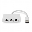 CCGB65900WT01 USB-C™ Adapter | USB 2.0 | USB-C™ Male | 3,5 mm Female | 0.10 m | Rond | Vernikkeld | ABS / PVC | Wit | Doos