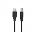 CCGL61100BK20 USB-Kabel | USB 3.2 Gen 1 | USB-A Male | USB-B Male | 5 Gbps | Vernikkeld | 2.00 m | Rond | PVC | Zwart | Label