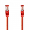 CCGL85221RD025 CAT6 Netwerkkabel | RJ45 Male | RJ45 Male | S/FTP | 0.25 m | Rond | LSZH | Rood | Label