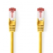 CCGL85221YE025 CAT6 Netwerkkabel | RJ45 Male | RJ45 Male | S/FTP | 0.25 m | Rond | LSZH | Geel | Label