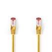 CCGL85221YE100 CAT6 Netwerkkabel | RJ45 Male | RJ45 Male | S/FTP | 10.0 m | Rond | LSZH | Geel | Label