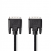CCGP32001BK100 DVI-Kabel | DVI-D 24+1-Pins Male | DVI-D 24+1-Pins Male | 2560x1600 | Vernikkeld | 10.0 m | PVC | Zwart | Polybag