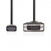 CCGP34800BK100 HDMI™ Kabel | HDMI™ Connector | DVI-D 24+1-Pins Male | 1080p | Vernikkeld | 10.0 m | Recht | PVC | Zwart | Polybag