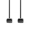 CCGP37014BK30 DisplayPort-Kabel | DisplayPort Male | DisplayPort Male | 8K@60Hz | Vernikkeld | 3.00 m | Rond | PVC | Zwart | Polybag