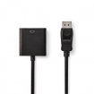 CCGP37351BK02 VGA-Kabel | DisplayPort Male | VGA Female 15p | Vernikkeld | Maximale resolutie: 1080p | 0.20 m | Rond | PVC | Zwart | Polybag