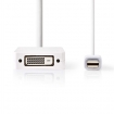 CCGP37460WT02 Mini DisplayPort-Kabel | DisplayPort 1.2 | Mini-DisplayPort Male | DisplayPort Female / DVI-D 24+1-Pins Female / HDMI™ Input | 21.6 Gbps | Vernikkeld | 0.20 m | Rond | PVC | Wit | Polybag