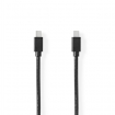 CCGP37504BK20 Mini DisplayPort-Kabel | DisplayPort 1.4 | Mini-DisplayPort Male | Mini-DisplayPort Male | 48 Gbps | Vernikkeld | 2.00 m | Rond | PVC | Zwart | Polybag