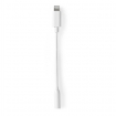 CCGP39950WT01 Lightning-Adapter | Apple Lightning 8-Pins | 3,5 mm Female | Vernikkeld | 0.10 m | Rond | TPE