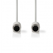 CCGP51000IV20 PS/2-Kabel | PS/2 Male | PS/2 Male | Vernikkeld | 2.00 m | Rond | PVC | Ivoor | Polybag