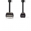 CCGP60810BK20 USB-Kabel | USB 2.0 | USB-A Male | US-E6 8-pins Male | 480 Mbps| 2.00 m | Rond | Zwart 
