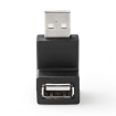 CCGP60930BK USB-Adapter | USB 2.0 | USB-A Male | USB-A Female | 480 Mbps | Vernikkeld | PVC | Zwart | Envelop