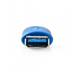 CCGP61902BU USB-Adapter | USB 3.2 Gen 1 | USB-A Female | USB-A Female | Vernikkeld | PVC | Blauw | Polybag