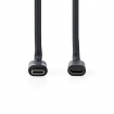 CCGP64010BK10 USB-Kabel | USB 3.2 Gen 1 | USB-C™ Male | USB-C™ Female | 5 W | 5 Gbps | Vernikkeld | 1.00 m | Rond | PVC | Zwart | Envelop