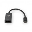 CCGP64352BK02 USB-Adapter | USB 3.2 Gen 1 | USB Type-C™ Male | DisplayPort Female | 0.20 m | Rond | Vernikkeld | PVC | Zwart | Polybag