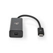 CCGP64452BK02 USB-Adapter | USB 3.2 Gen 1 | USB Type-C™ Male | Mini DisplayPort | 0.20 m | Rond | Vernikkeld | PVC | Zwart | Polybag