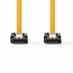 CCGP73250YE10 SATA Kabel | 6 Gbps | SATA 7-Pins Female | SATA 7-Pins Female | Vernikkeld | 1.00 m | Plat | PVC | Geel | Polybag