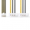 CCGP74400VA015 Interne Voedingskabel | EPS 8-Pins Male | 2x Molex Male | Verguld | 0.15 m | Rond | PVC | Geel / Zwart | Envelop