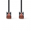 CCGP85221BK10 CAT6-kabel | RJ45 Male | RJ45 Male | S/FTP | 1.00 m | Rond | LSZH | Zwart | Polybag