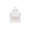 CCGP89301TP RJ45-Connector | Male | UTP CAT5 | Recht | Verguld | 10 Stuks | PVC | Transparant | Polybag