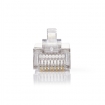 CCGP89303ME RJ45-Connector | Male | Stranded STP CAT5 | Recht | Verguld | 10 Stuks | PVC | Transparant | Polybag