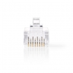 CCGP89305TP RJ45-Connector | Male | Stranded UTP CAT6 | Recht | Verguld | 10 Stuks | PVC | Transparant | Envelop
