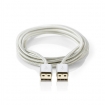CCTB60000AL20 USB 2.0-Kabel | Verguld 2,0 m | USB A Male naar USB A Male | Voor Aansluiting van Hard Disk Drive (HDD)