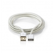 CCTB60010AL20 USB 2.0-Verlengkabel | Verguld 2,0 m | USB A Male naar USB A Female | Voor Verlenging van Hard Disk Drive-Verbinding (HDD)