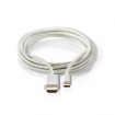 CCTB64655AL20 USB-C™ Adapter | USB 3.2 Gen 1 | USB-C™ Male | HDMI™ Connector | 4K@60Hz | 18 Gbps | 2.00 m | Rond | Verguld | Gevlochten / Nylon | Aluminium | Cover Window Box