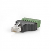 CCTVCM20BK CCTV-Beveiligingsconnector | 8-Aderig naar RJ45 Male