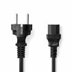 CEGL10030BK50 Voedingskabel | Type F (CEE 7/7) Male | IEC-320-C13 | Recht | Recht| 5.00 m | Rond | PVC | Zwart